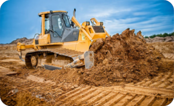 Bulldozer​ used for construction projects