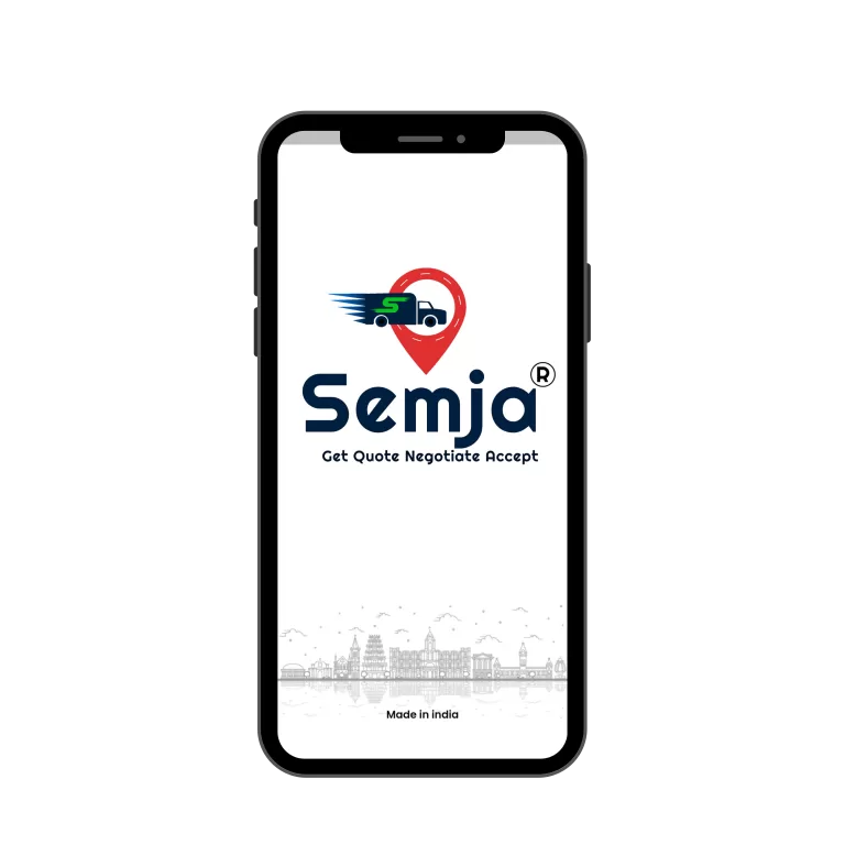 Semja cargo booking app home screen on Playstore